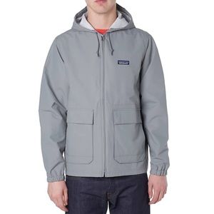 PATAGONIA LINED BAGGIES SHORT PARKA Sz: L color Feather Grey